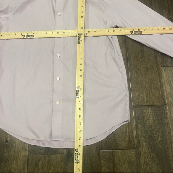 Bonobos Weekday Warrior Dress Shirt‎ Lavender Micro Houndstooth Men’s Size 16/34 - Picture 6 of 8
